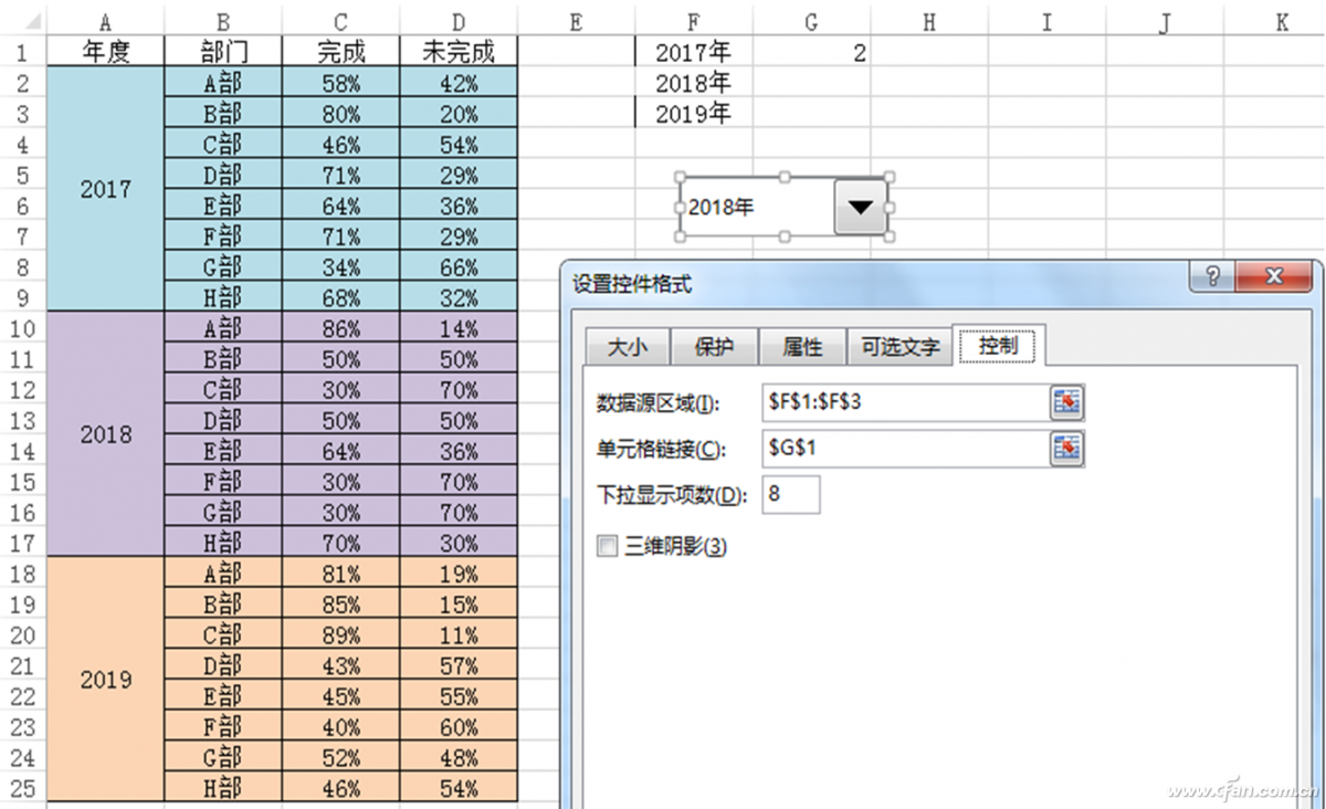 办公小技巧：Excel控制条柱形图表还可以这样制作