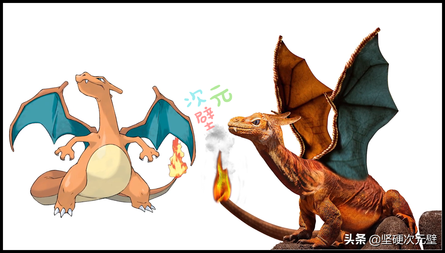 神奇宝贝在真实世界:喷火龙一会儿变蜥蜴,一会儿变霸王龙