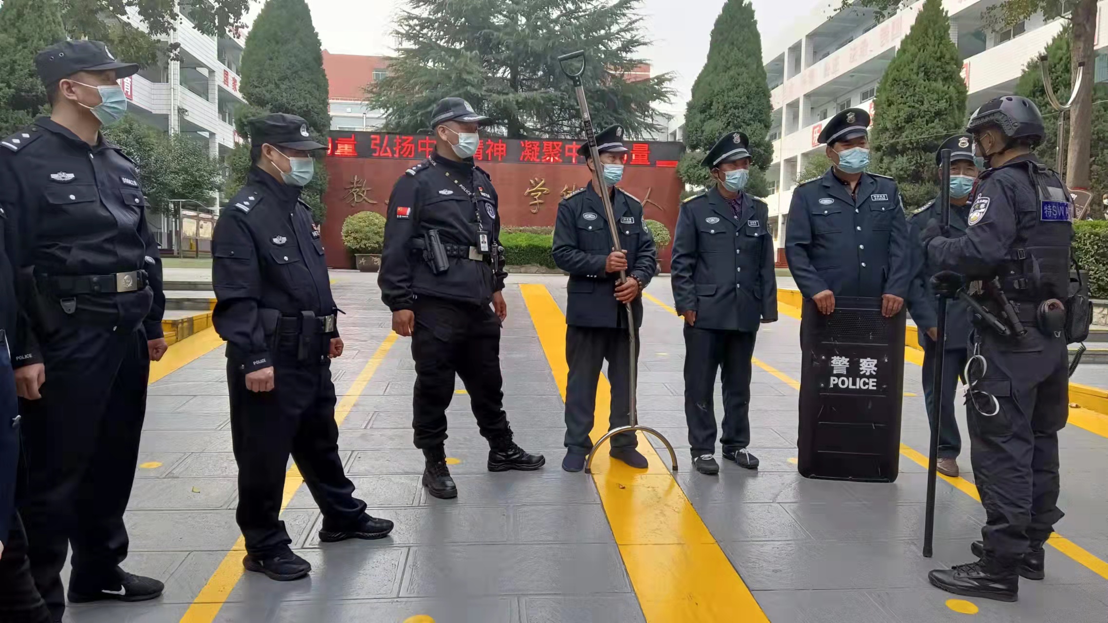 一键报警成效显 合成作战处置快——韩城市公安局以练为战 倾力打造智慧平安校园