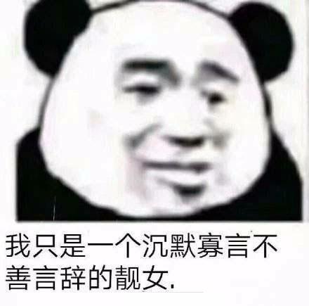 自我介绍的表情包我只是一个沉默寡言不善言辞的靓女