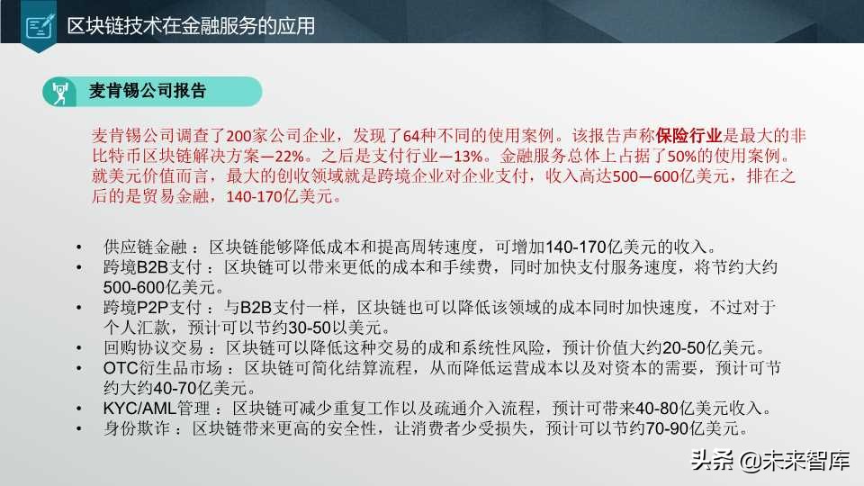 这个区块链报告太生动了：区块链核心技术和应用（64页PPT）