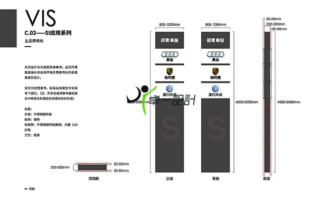 1000平的汽修厂设计项目分享系列1，效果图及最终效果