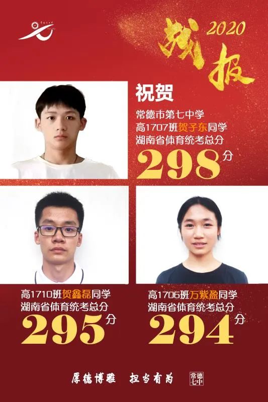 艺体捷报频传！常德市第七中学2020年高考艺体专业测试再获佳绩