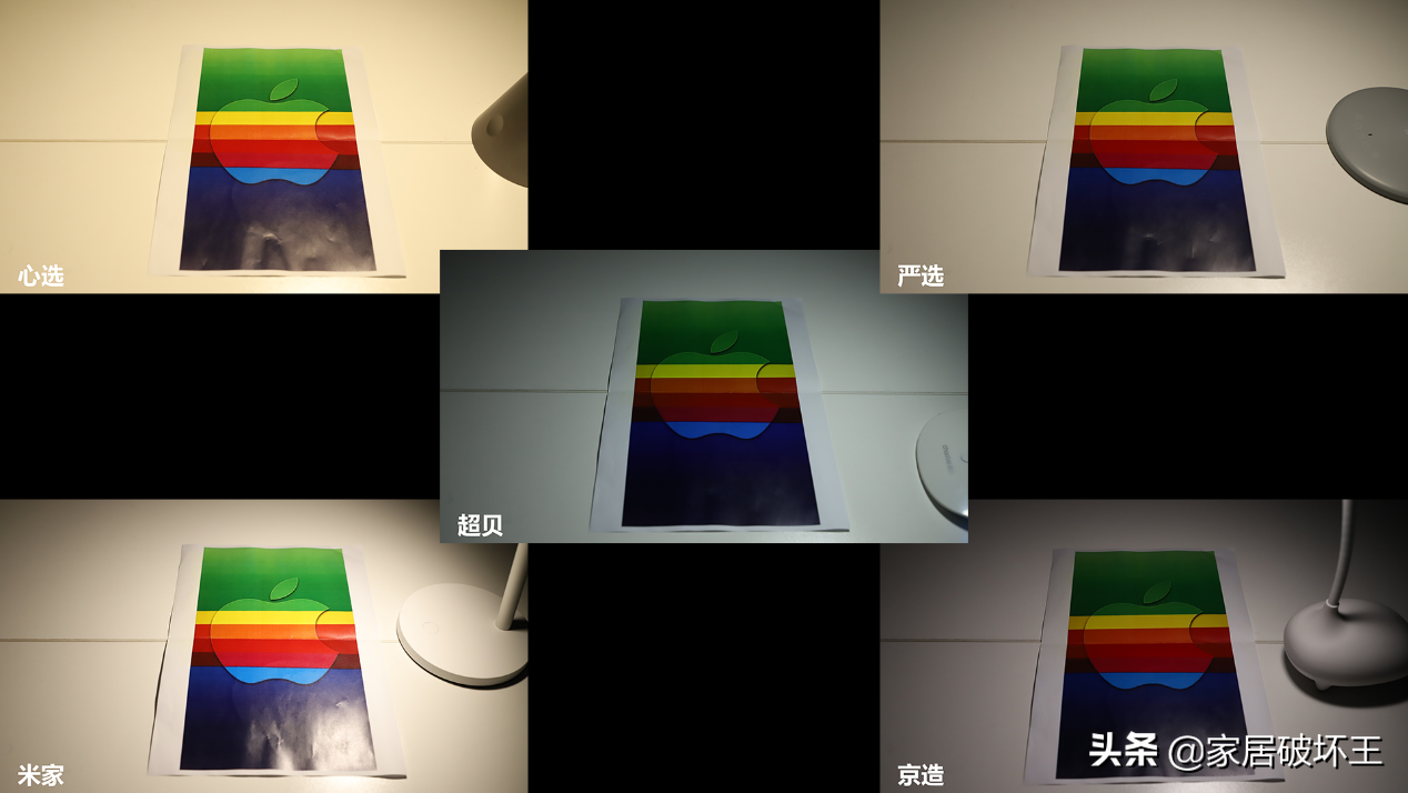 5款品牌台灯对比测评，小米、淘宝、京东、网易、超贝哪个能胜出