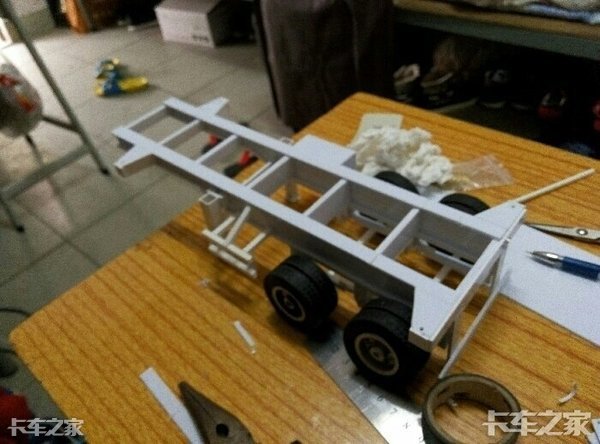 自己动手制作挂车模型，这就是我爱卡车的方式