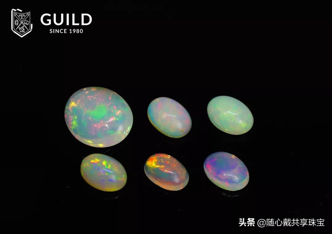 被誉为宝石中的“调色板”欧泊，不来pick一下吗？