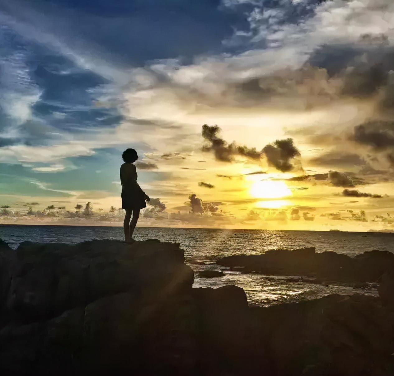旅游背影女生唯美句子