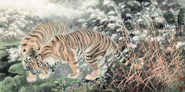 中国现当代十大名家画虎