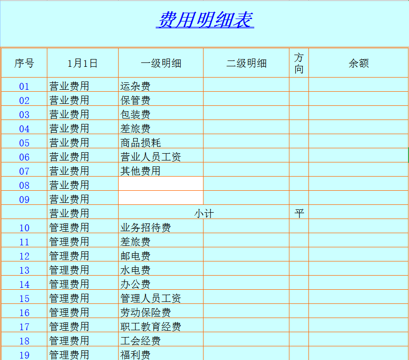 出纳常用表格模板！费用报销单、明细账！自动费用汇总统计！领取