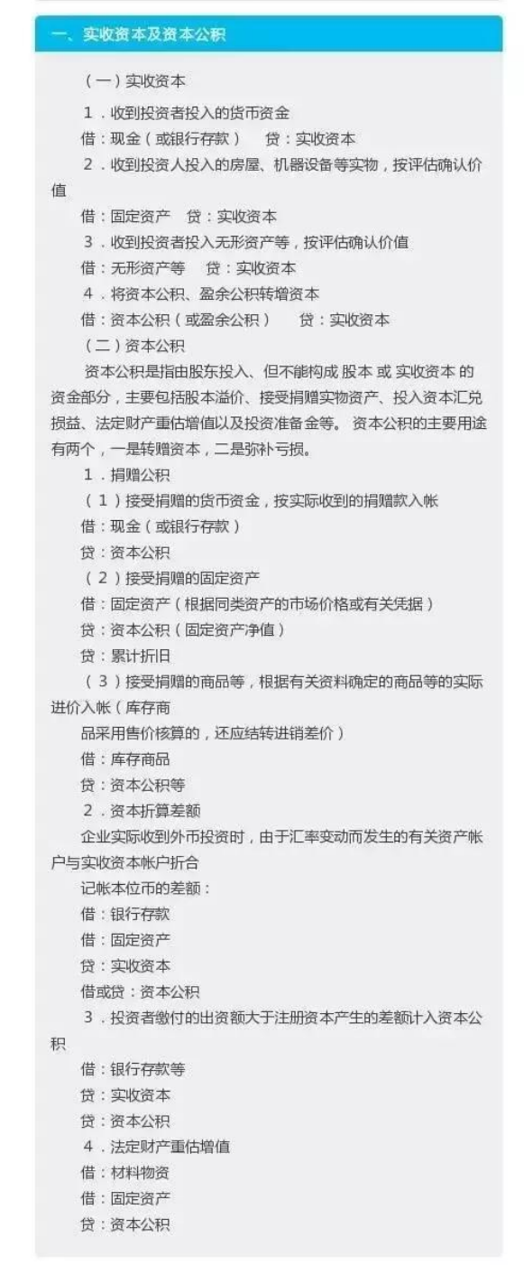 抓紧收藏!2021年新会计准则下会计科目汇总，附330个会计分录大全