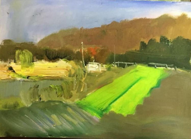 67岁实现儿时梦-常熟老年大学油画班首次开展