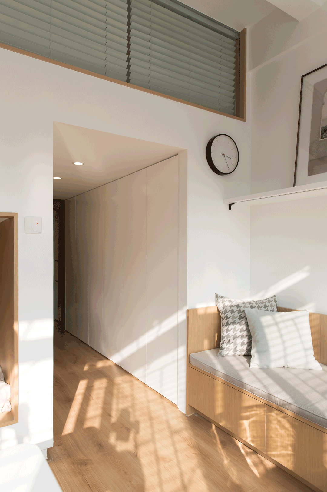 三口人够住了！28m²平层改复式小两居，22m²收纳太秀了