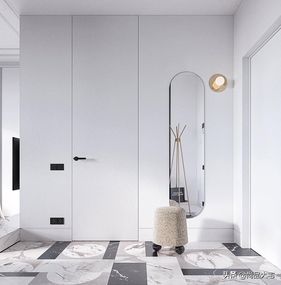 28岁女孩的38㎡公寓，既是家也是工作室，全屋大白墙宽敞大气