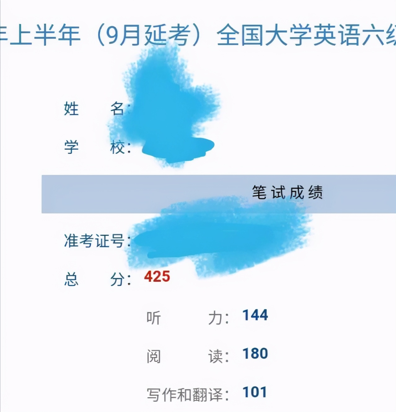 英语四六级，到底是425分还是426分，才算过？