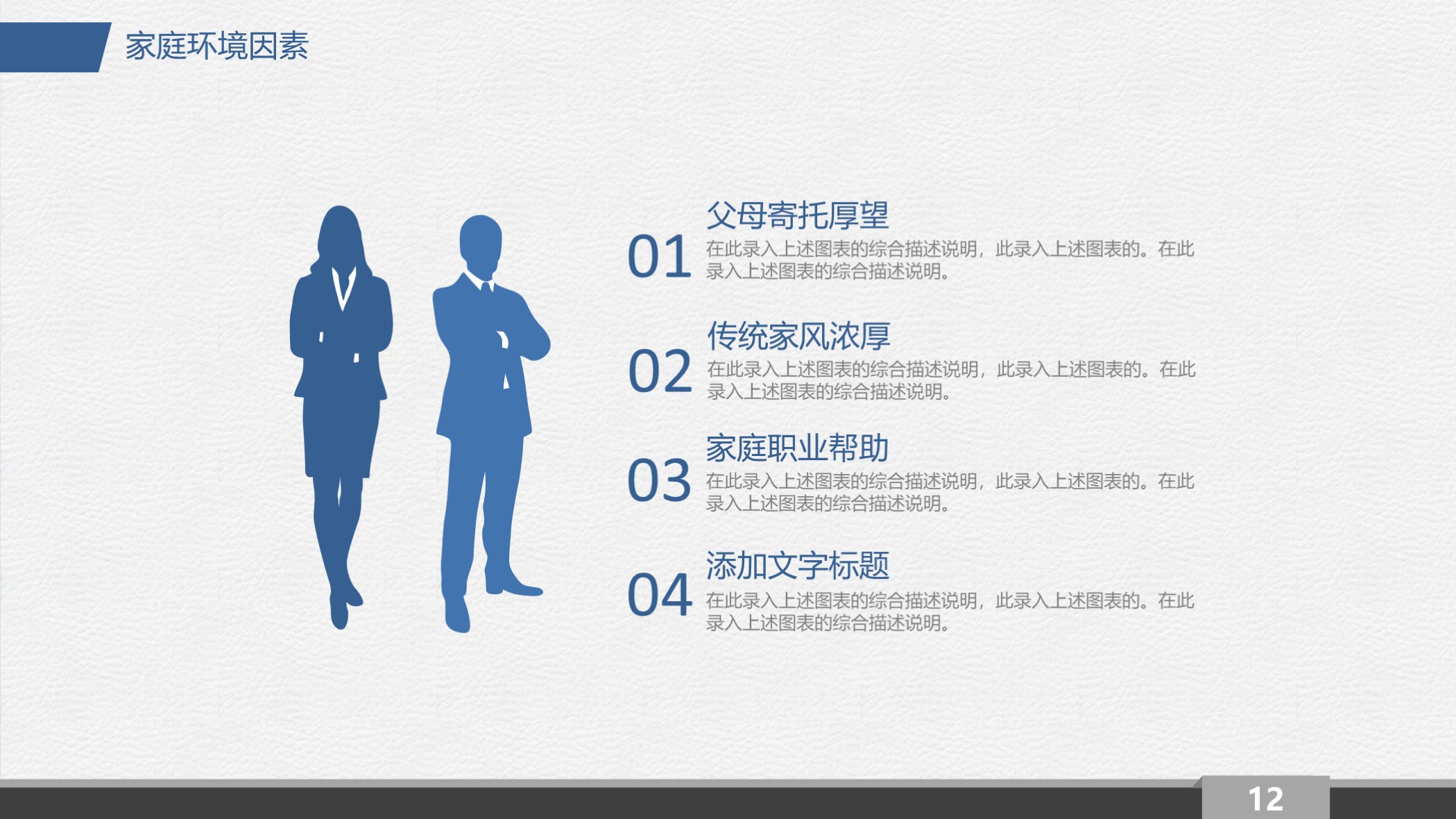 第1190期：蓝色大学生职业生涯规划PPT模板