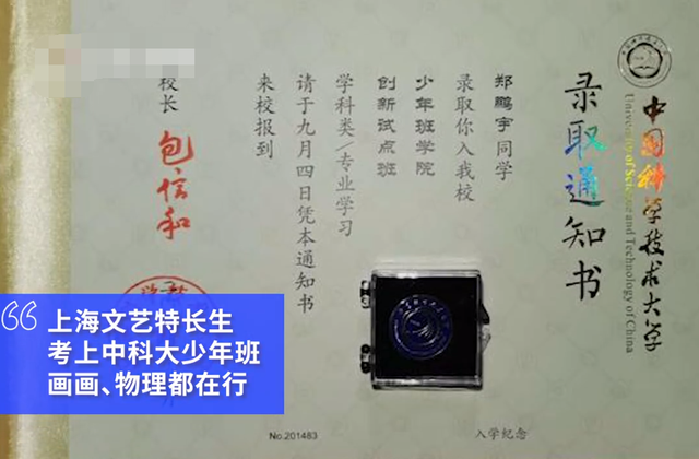 别人家的孩子，手风琴10级素描8级，17岁考入中科大少年班