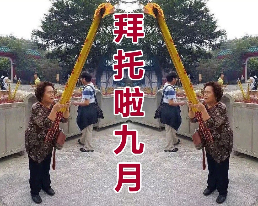 烧香老奶奶表情包合集｜九月请对我好一点