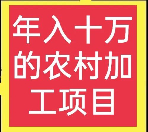 农村致富机器生产加工项目 农村加工致富项目