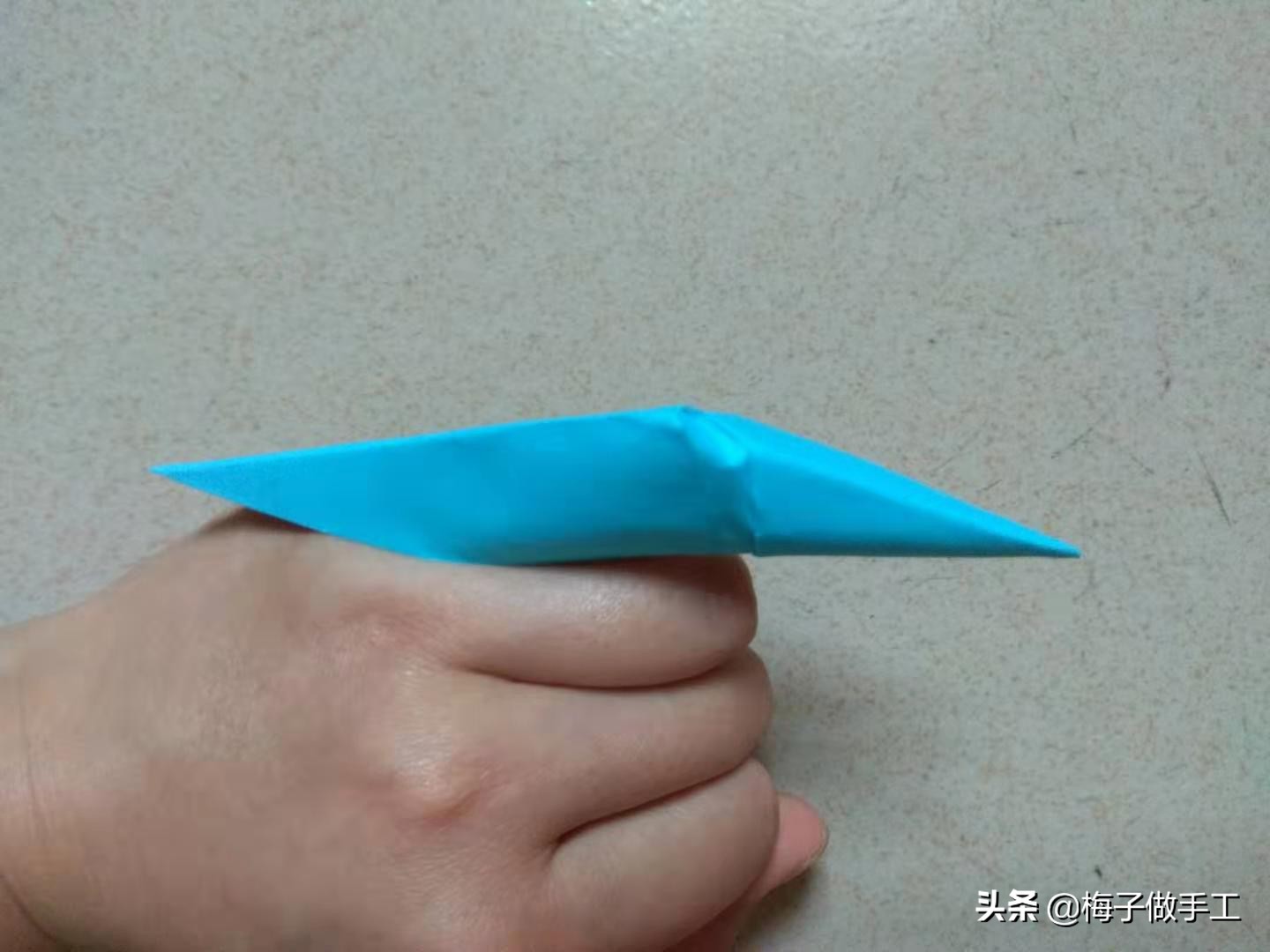儿童手工折纸：套在手指上的龙爪子怎么折？给宝宝做个折纸玩具