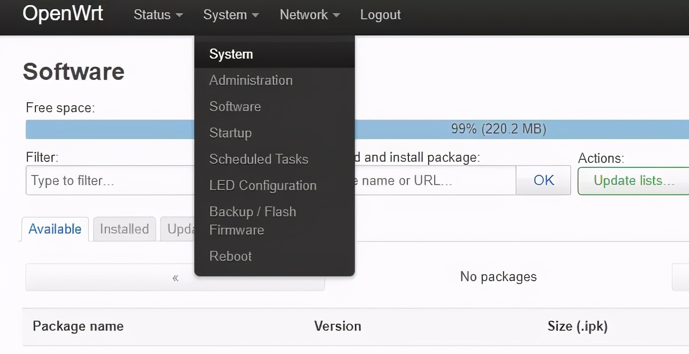 升级版OpenWRT系统手动安装简体中文语言包
