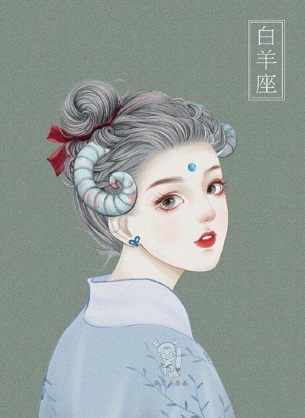 画12十二星座公主怎么画12星座画成古风美少女