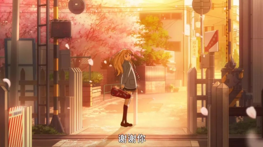 宫园薰与有马公生一共进行音乐上的演奏,宫园薰深深地喜欢了有马公生