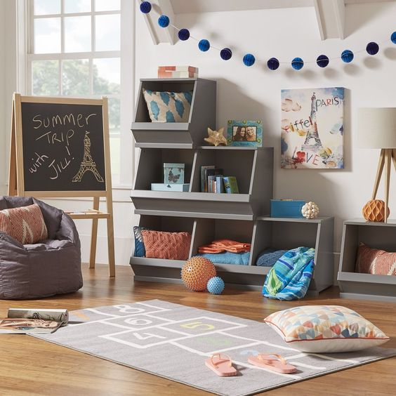 兒童房室內設計扔掉「沙發＋電視」，如何把客廳布置成家庭學習活動區？