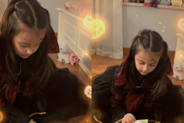 马雅舒与混血儿女幸福合照，8岁米雅长成妈妈翻版，爱登又酷又帅