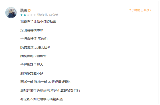 《狐妖小红娘》改编手游，还有迪丽热巴助阵，一经上线口碑暴跌