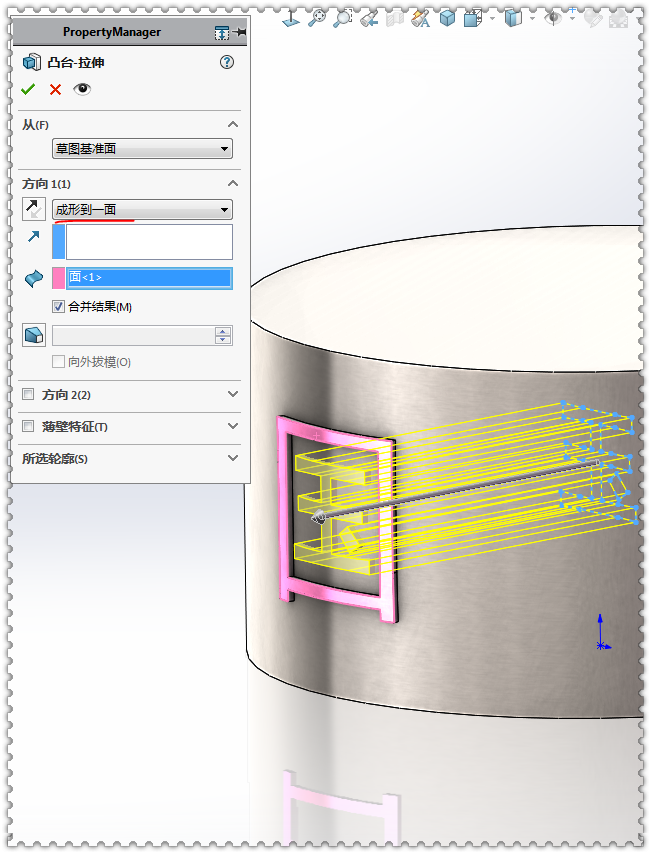 在SolidWorks里「国」「图」「海」「敏」这样的字如何拉伸或包覆