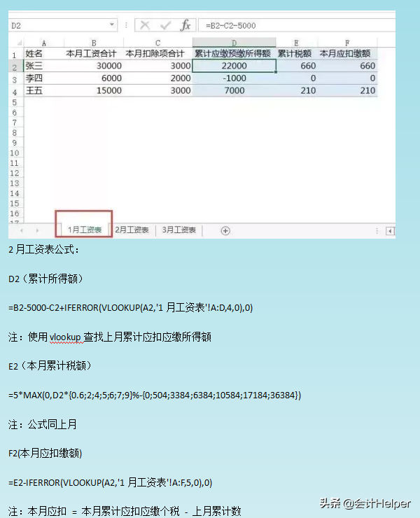 21个财务人员常用的Excel函数公式