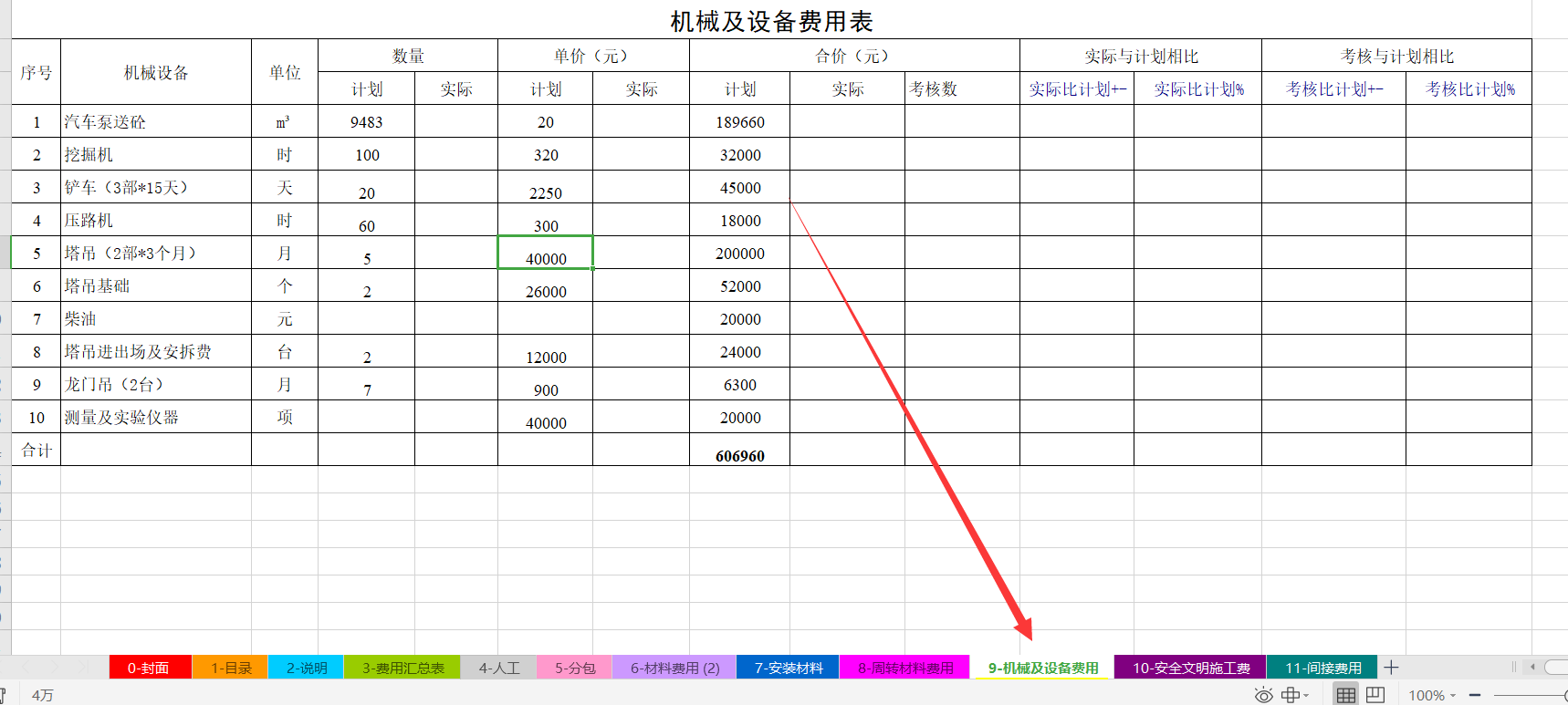 上海来的女建筑会计，做的建筑施工成本分析真厉害，老板直称赞