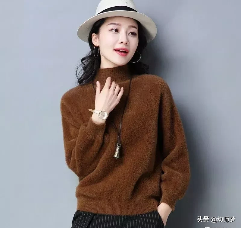 过年最迷人毛衣，叫“仿水貂绒”，时髦百搭，满足女性的美丽愿望