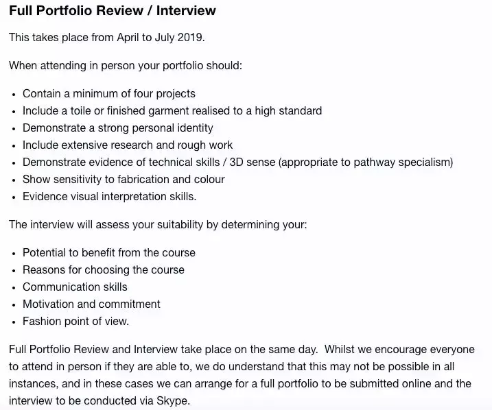 全球顶级服装院校Deadline&作品集格式一览