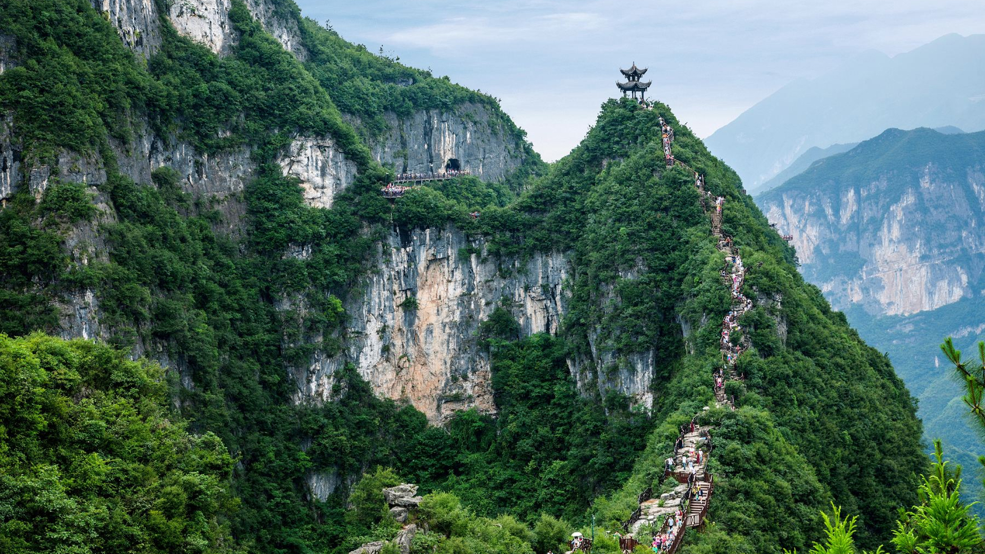 重庆云阳龙缸景区5个“云端”项目，真的不敢玩！尤其是网红秋千