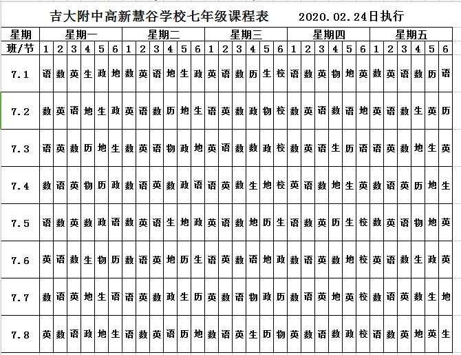长春一零八学校“网课”细节曝光！附15所长春中小学网课课表