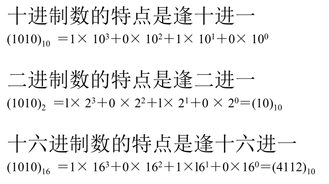 6、计算机进制之二进制、十进制、十六进制之间的转换