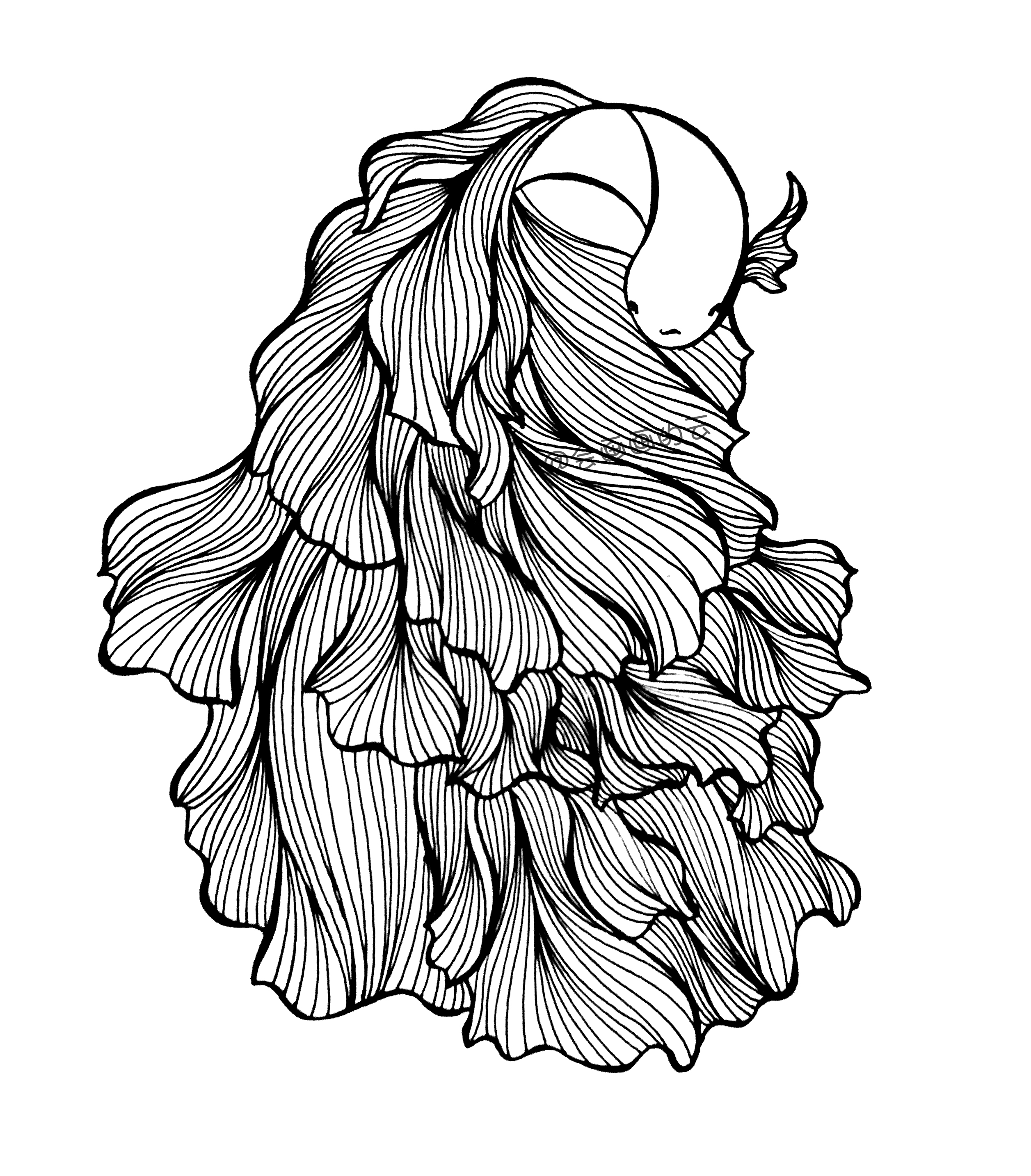 3款简笔画金鱼，零基础也可以画的线描画