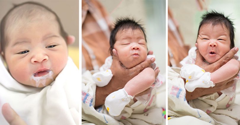 新生儿拍嗝正确方法图片