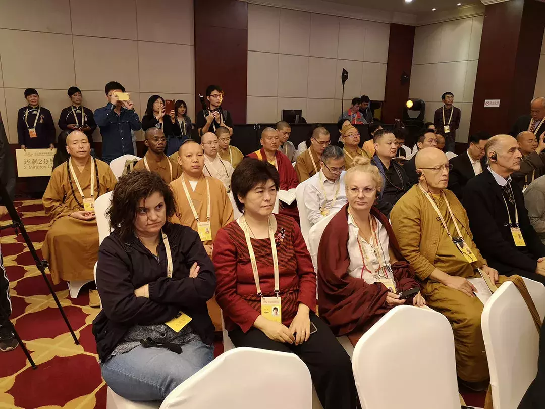 同愿同行丨五台山文殊洞普兴法师参加第五届世界佛教论坛