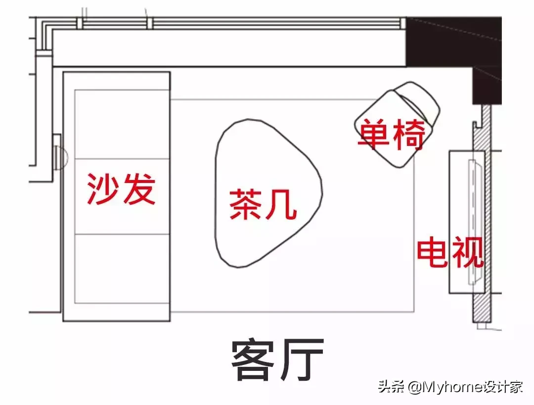 10㎡客厅的10种布局方案，客餐厅一体，小户型还大两倍