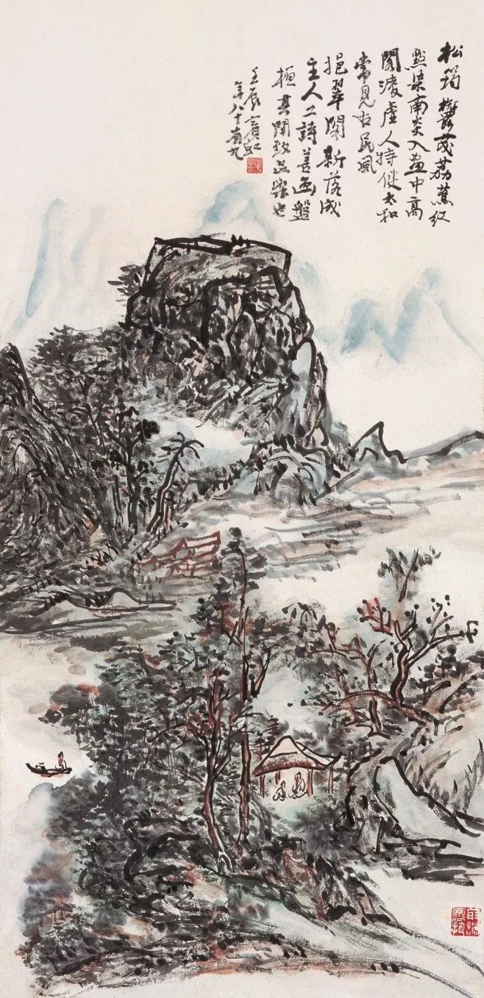 近代山水画家千古第一用墨大师（传统中国画四大家之一）