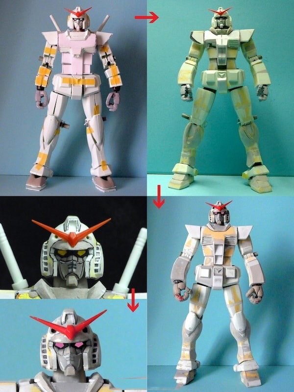 模玩控：高度还原动画中的二次元涂装RX78