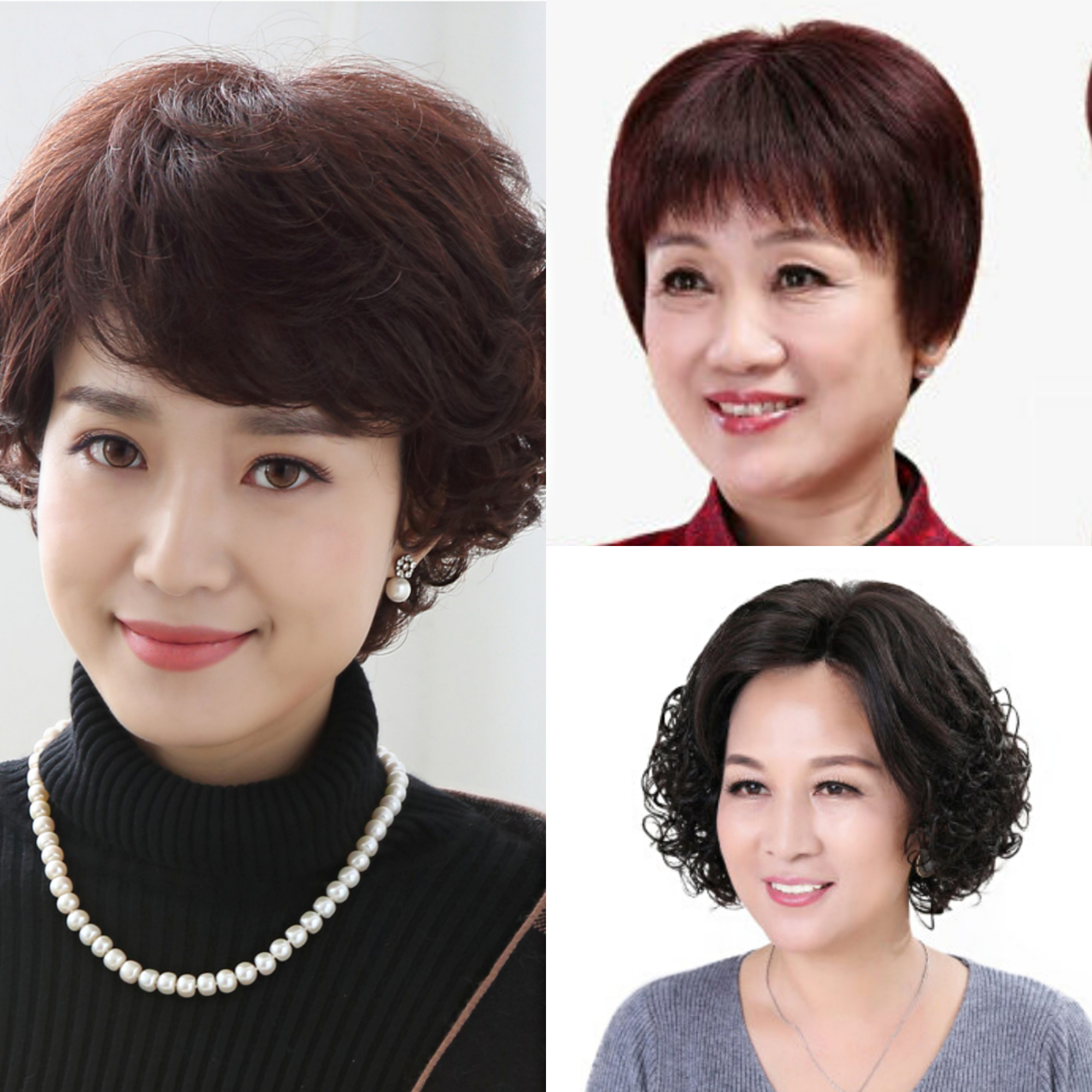 奶奶们,倘若她们仍然坚持着可爱的爱美之心,势必要对发型这个环节投入