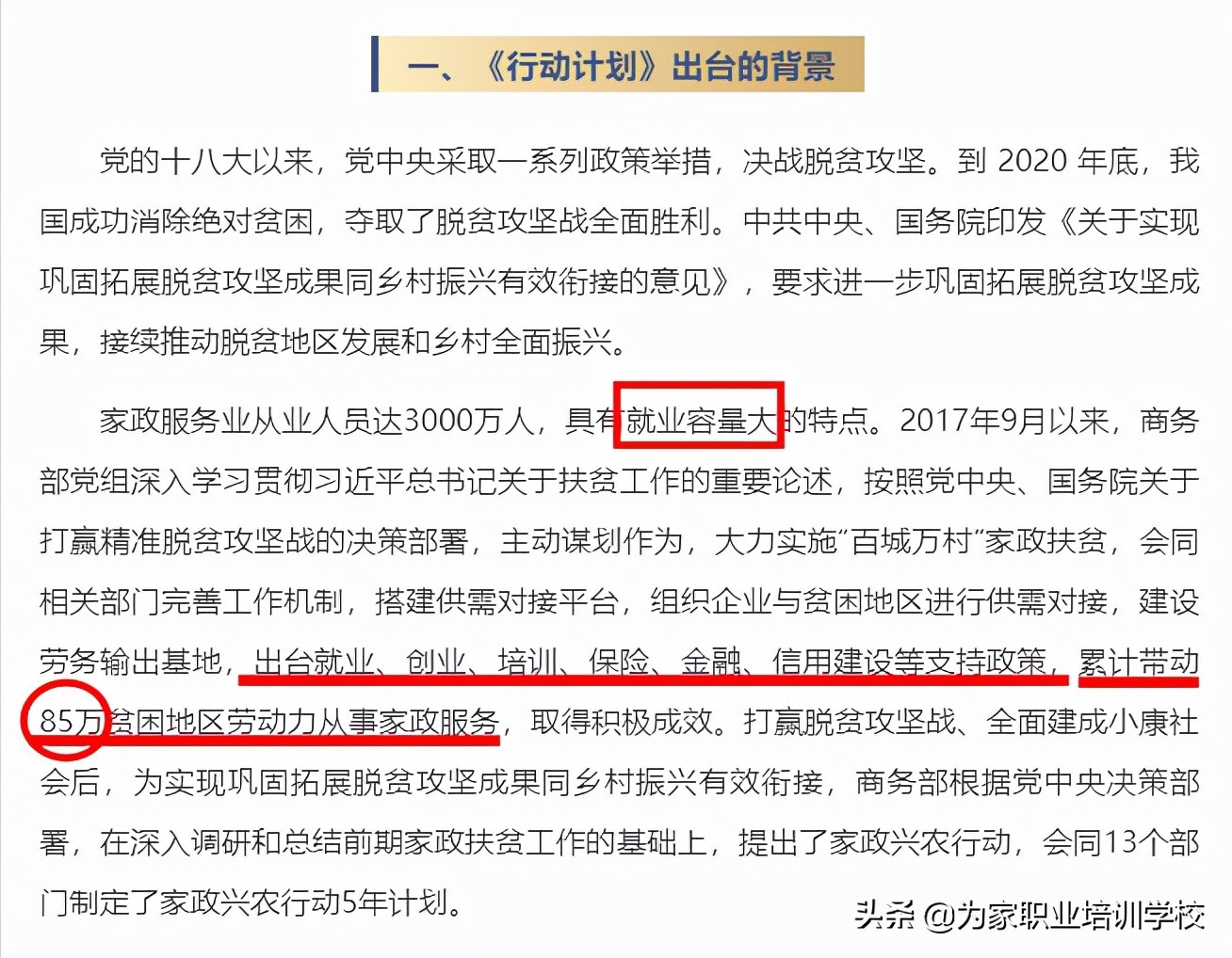这政策对家政行业影响重大！为家职业培训学校深度解读