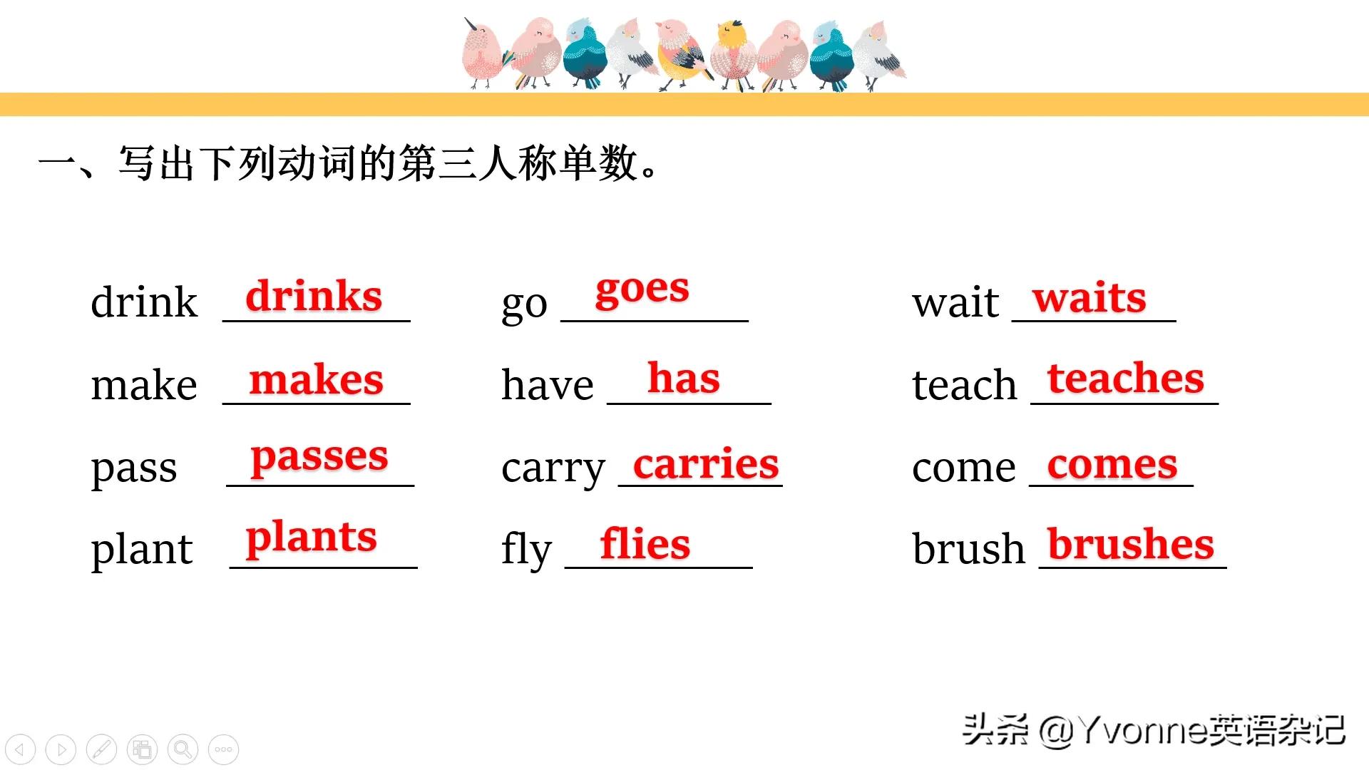 快速搞定“英语第三人称单数”, 你值得拥有