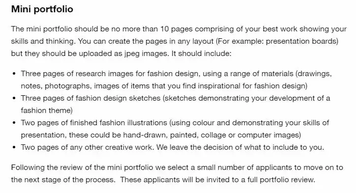 全球顶级服装院校Deadline&作品集格式一览