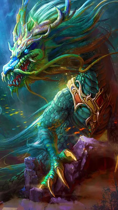 青龙则是有角有鳞有翼,乃是天上的尊神,不轻易下凡.