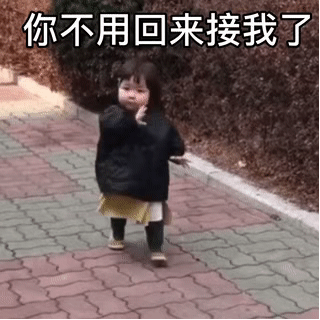 表情包：你不用回来接我了，我已经是很多人的小宝贝了