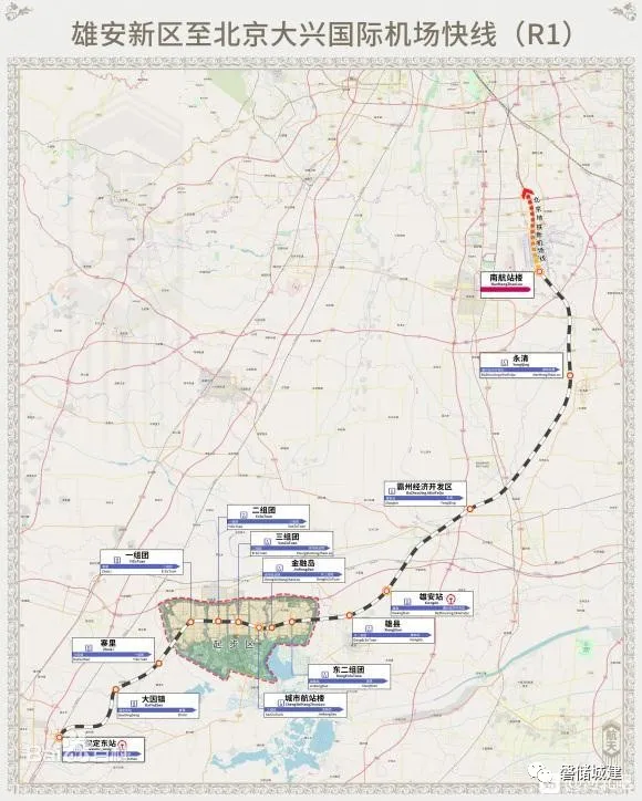 北京軌道交通圖2035年曝光首次將雄安保定r1線納入其中